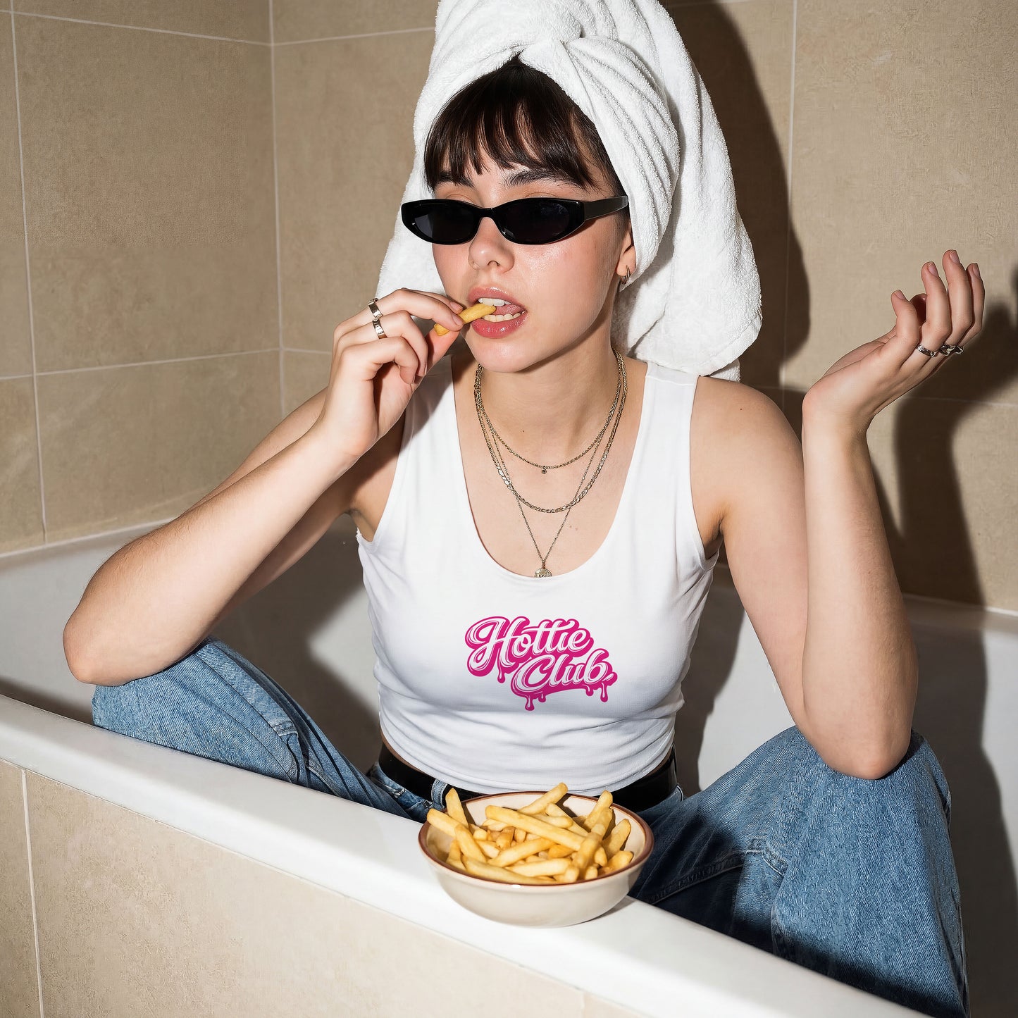 Cropped Tank Top - Hottie Club