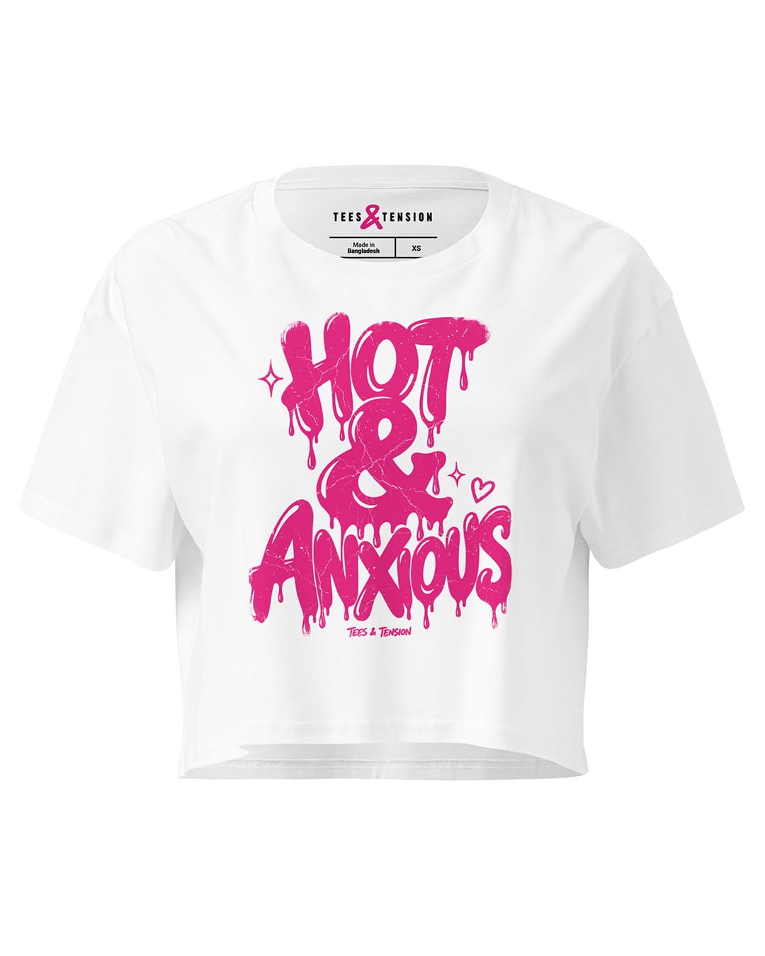 Crop top - Hot & Anxious - Tees & Tension