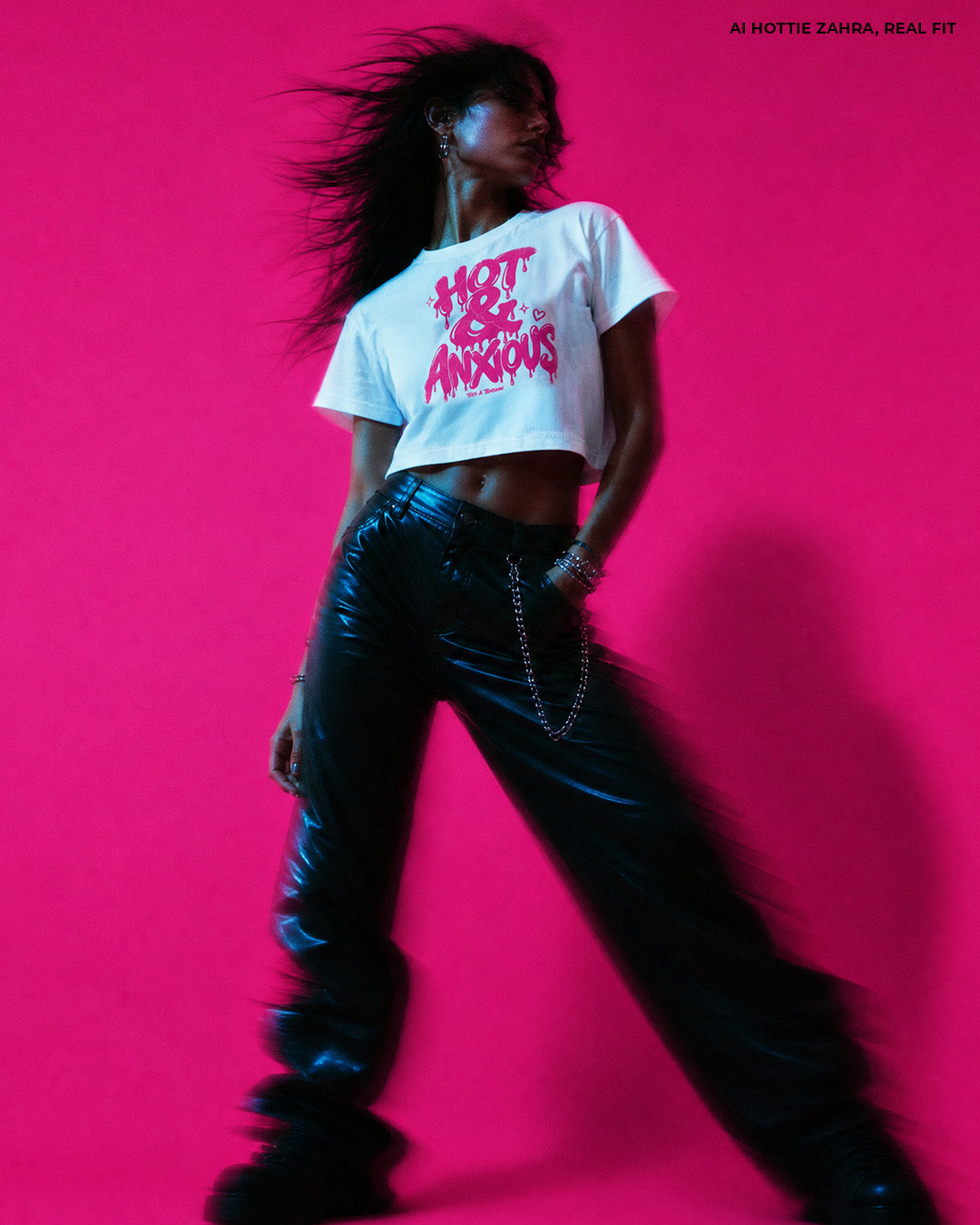 Crop top - Hot & Anxious - Tees & Tension