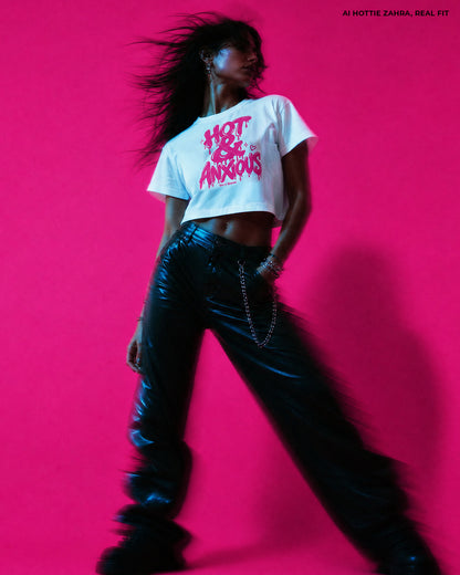 Crop top - Hot & Anxious - Tees & Tension