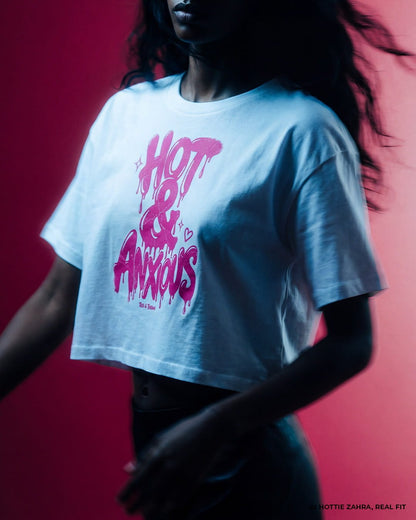 Crop top - Hot & Anxious - Tees & Tension