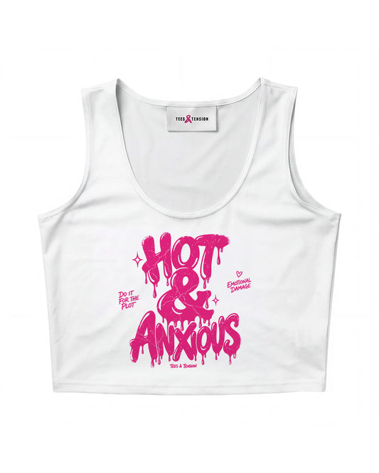 Cropped Tank Top - Hot & Anxious