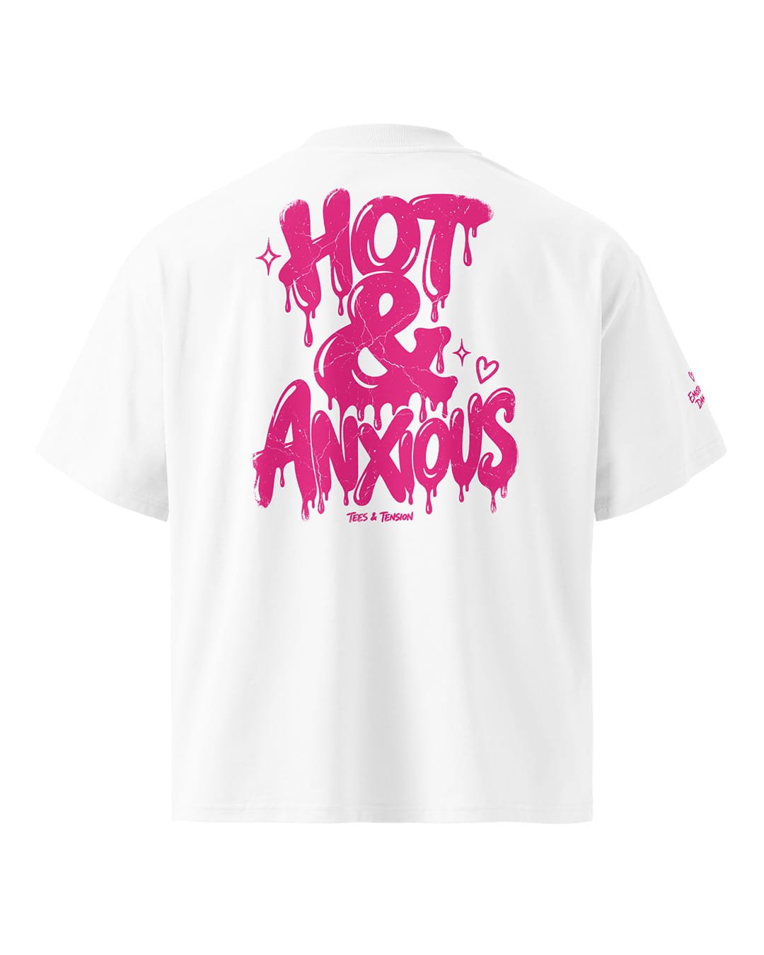 Oversized Tee - Hot & Anxious - Tees & Tension
