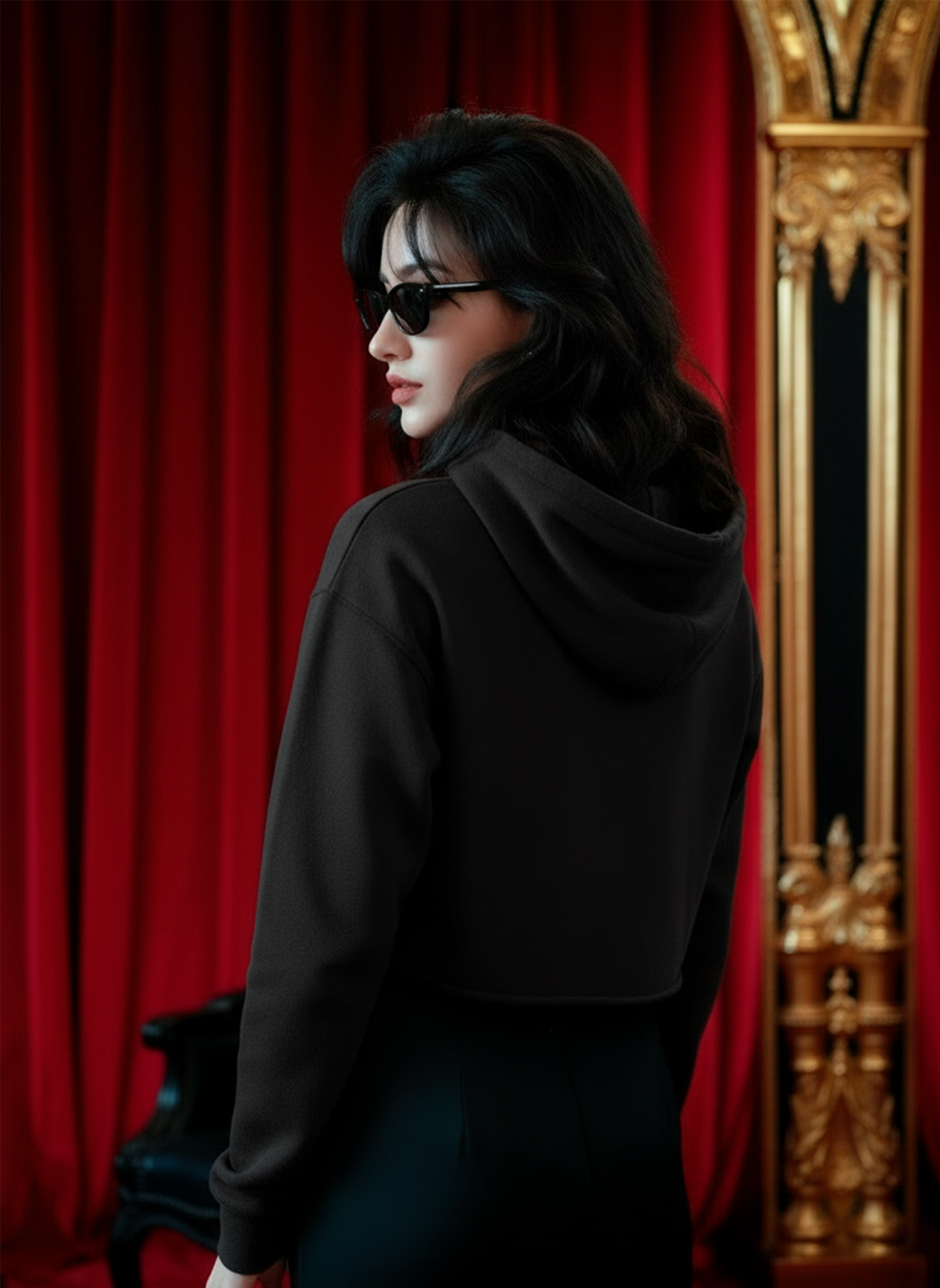 Crop Hoodie - Santa Baby